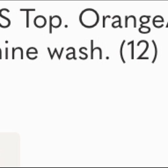 Coldwater Creek XS Cotton Top Orange/Yellow/White - Picture 5 of 5